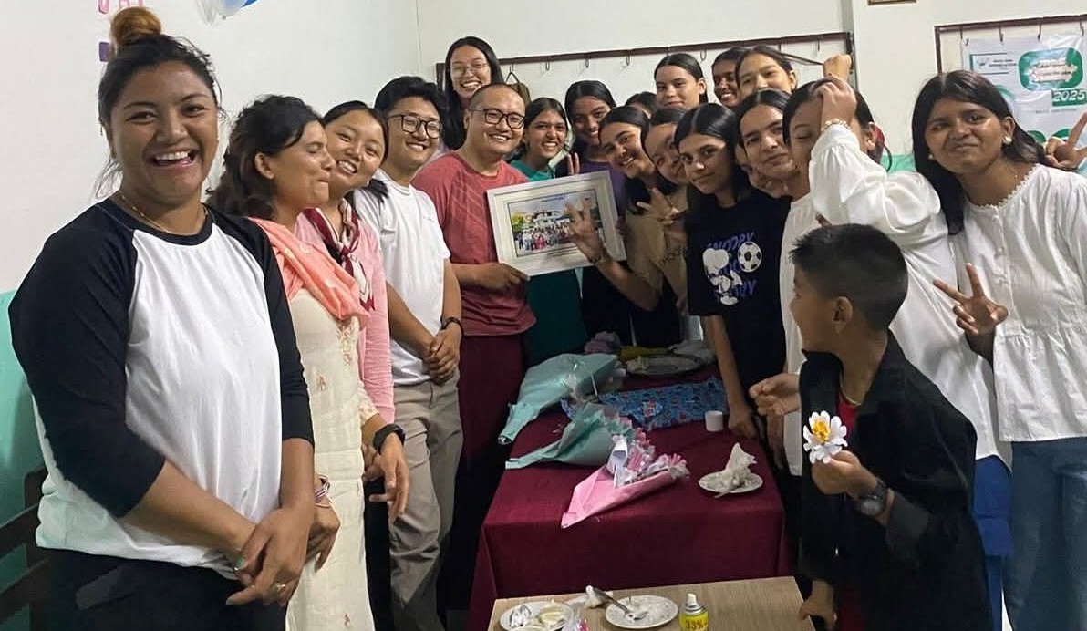 Celebrating Guru Purnima at SA Girls Hostel