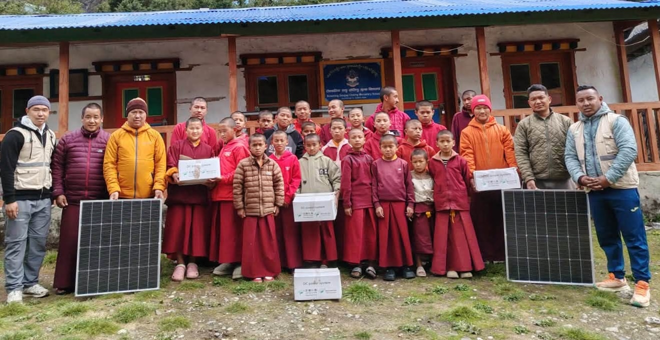 Solar Distribution Program 2026 |  Rolwaling Sangye Chöling Monastery School